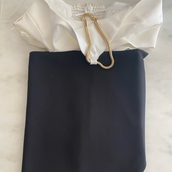 Amanda Uprichard- NWT Side Cut-Out Chain Halter Mini Dress - Picture 6 of 8